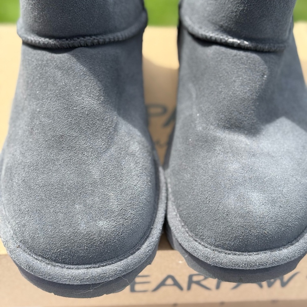 BearPaw Gray Suede Boots